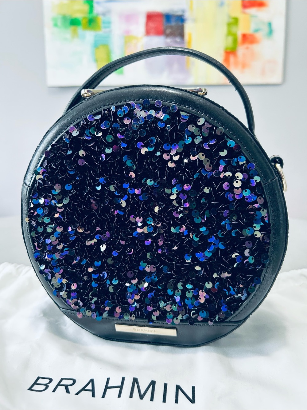Brahmin Lane Celestia Sequin Croc-Embossed Leather Crossbody Bag